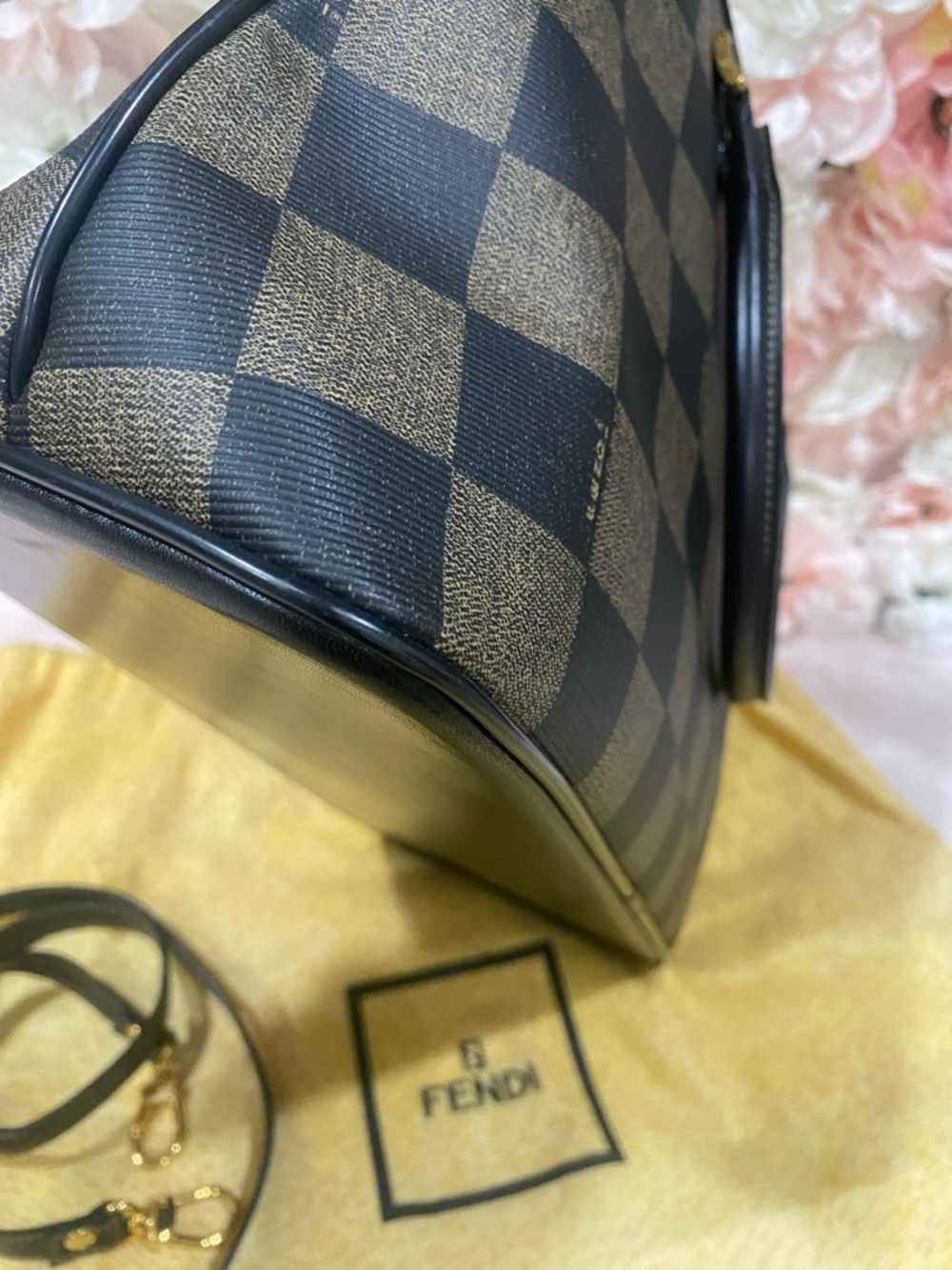 Fendi Pequin Check Dome Bag - Picture 4 of 10